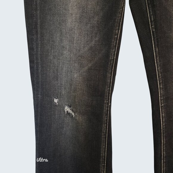 Flying Monkey Womens Black Flare Jeans with Button Zipper High rise Size 29 - Picture 4 of 11